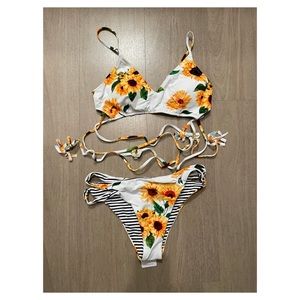 Brand New with Tags Sunflower Reversible Bikini